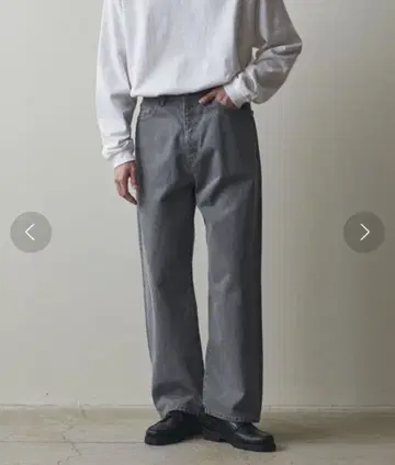 Steven Alan 13.5oz 데님 5 포켓 배기 테이퍼드 팬츠