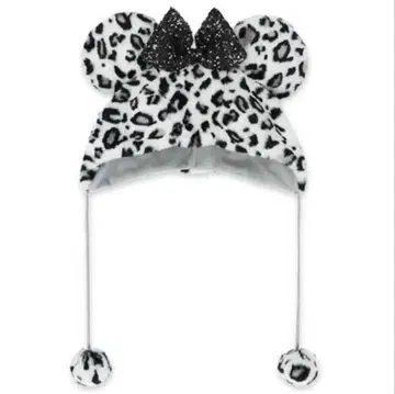 [ 새상품 ] 디즈니 팬캡 레오파드 무늬 화이트