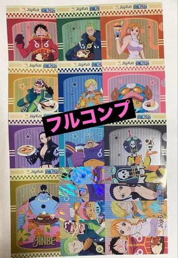 [원피스] 조이풀 콜라보 클리어 파일 컴프 12장 시크릿 포함