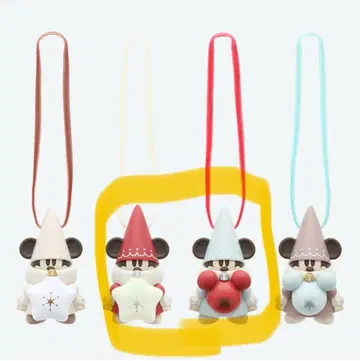 릴린린 스카이블루 빨간색 2개 세트 캡슐 토이 가챠가챠 오너먼트