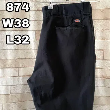 디키즈 워크 팬츠 874 자수 블랙 38 x 32