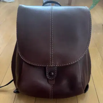 가죽 백팩 브라운