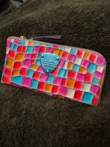 ATAO 컬러풀 모자이크 타일 장지갑