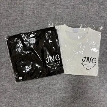 JNC 티셔츠 세트 블랙과 화이트 미개봉 자니노 채널
