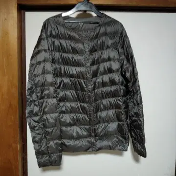 유니클로 다운 자켓 브라운 XL 여성용