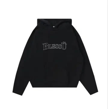 BlessU 블레스유 후드티 블랙