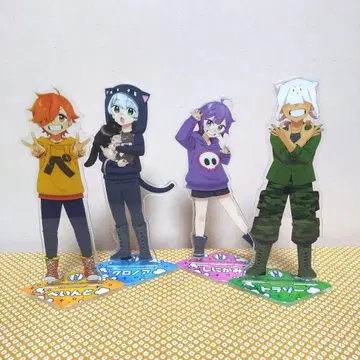 일상조 아크릴 스탠드 페인트 크로노 시니가미 트라조 4종 세트