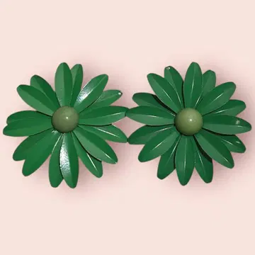 귀찌 귀걸이 쇼와 레트로 팝 빈티지 빅 사이즈 플라워 꽃 구제 의류