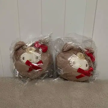 산리오 헬로키티 오뚝이 봉제 인형 마스코트 라떼곰 2개 세트