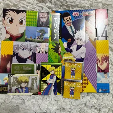 HUNTER x HUNTER 긴다코 콜라보 카드 씰 6종 세트 크라피카