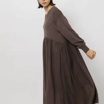 niko and - 모듬 길이 크루넥 원피스