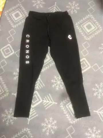 CRONOS 블랙 조거 팬츠