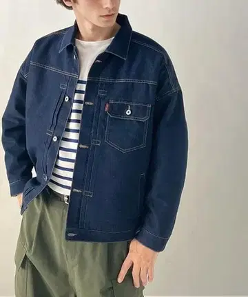 클래식 엘프 데님 자켓 퀼팅 새상품 L 사이즈 A 147