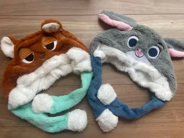 주토피아풍 귀 쫑긋쫑긋 팬캡 2개 세트 닉 주디풍