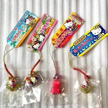 헬로키티 스트랩 4개 세트