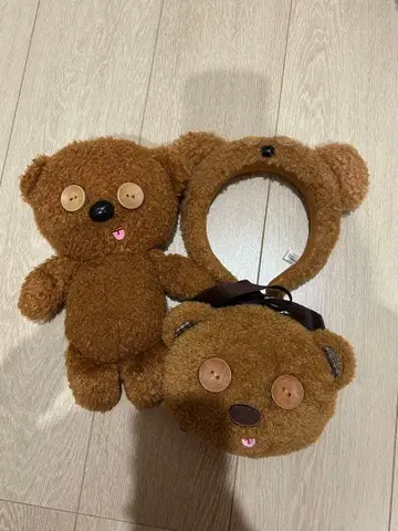 USJ 유니버셜 팀 머리띠 봉제 인형 파우치 백