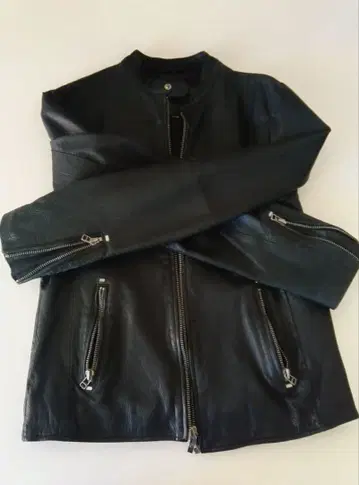 goosecraft gallery 싱글 라이더 자켓 M 블랙