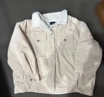 SUREVE 코듀로이 자켓 크림색 3L