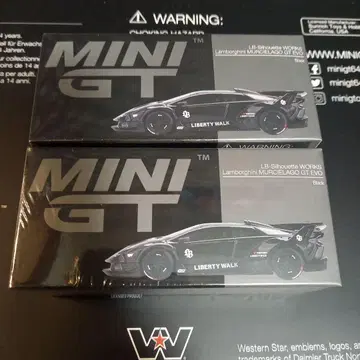 2대 세트 MINI GT 람보르기니 무르시엘라고 LBWK 리버티 워크