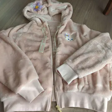 새상품급 VinaBell 공식 플리스 후드티 핑크 L