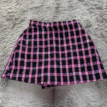 sheller vivid 체크 트위드 큐롯