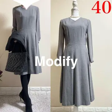 Modify 모디파이 정가 4만 시어 슬리브 고급 긴팔 원피스 40