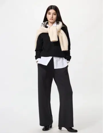 UNIQLO 웜 플리스 스트레이트 팬츠