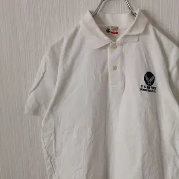 버즈릭슨 피케 셔츠 반팔 U.S. AIR FORCE 화이트