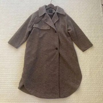 spick&span 스탠드 카라 롱 코트 36 브라운