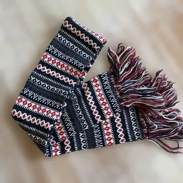 빈티지 잉글랜드 울 머플러