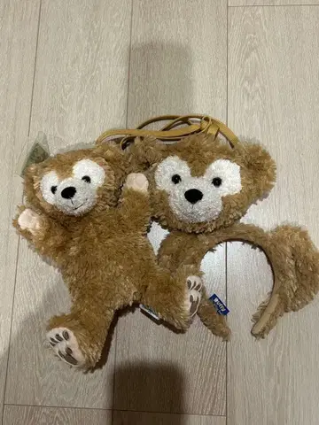 더피 머리띠 미니백 퍼펫 봉제 인형