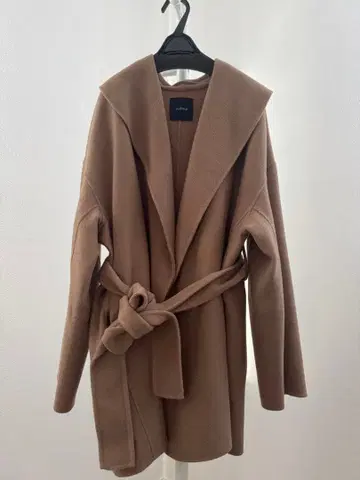 NORC 카멜 리버 코트 허리 벨트 포함