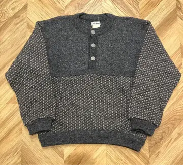 L.L. BEAN 바즈아이 니트 헨리넥 노르웨이산