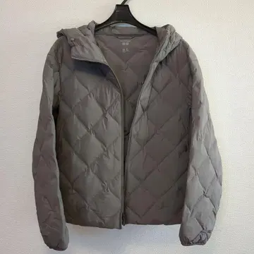 UNIQLO 퍼프테크 후드티 다크 그레이 유니클로