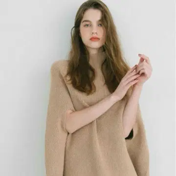 베이스먼트 온라인 케이프 니트 판초 미사용 새상품