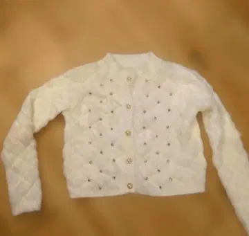 화이트 가디건 M-L