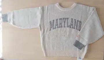 JaVa 바이컬러 로고 오버 사이즈 니트