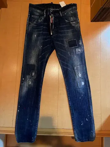 DSQUARED2 스키니 데님 다크 블루