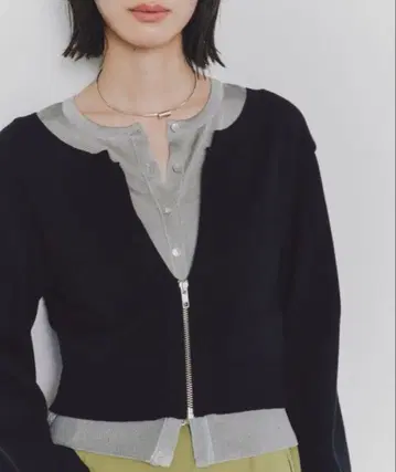 UNITED TOKYO 가디건 레이어드 W 가디건 상의