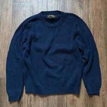 Eddie Bauer 80s 코튼 니트 네이비