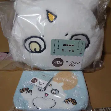 치이카와 (먼작귀) 애니메이션 마이크 D상 쿠션 & 파우치 세트