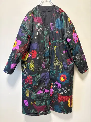 보헤미안즈 리버서블 코트 정글 패턴