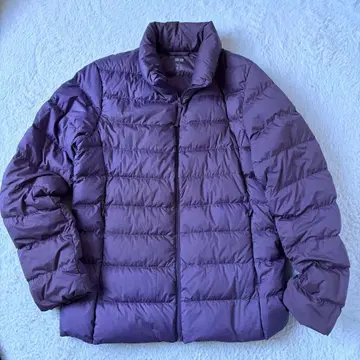 새상품급 UNIQLO 울트라 라이트 다운 자켓 더스티 퍼플 파우치 포함
