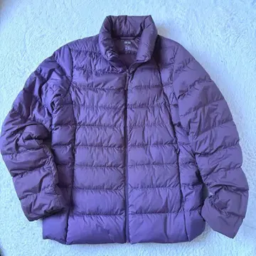 새상품급 UNIQLO 울트라 라이트 다운 자켓 더스티 퍼플 파우치 포함