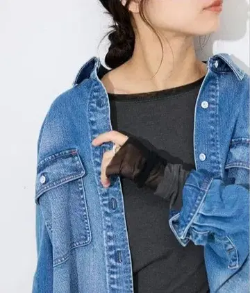 SLOBE IENA [흡습 발열] 웜 레이어드 슬리브 롱 TEE