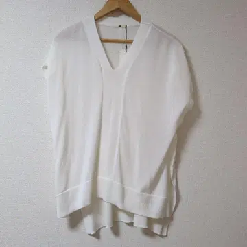 야마다야 화이트 슬리브리스 니트 사이즈 9호