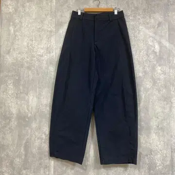 UNIQLO 유니클로 저지 배럴 레그 팬츠 네이비 M 사이즈