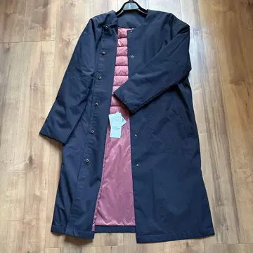 새상품 pour femme 다운 코트 바이컬러 롱 코트