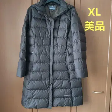 새상품급 mont-bell XL 다크 브라운 후드 부착 다운 자켓