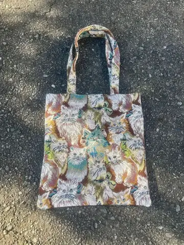 고양이 토트백 고블랑 구제 의류 cat 고양이 애니멀 동물